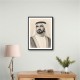 Sheikh Mohammed bin Rashid Al Maktoum Pencil Sketch Style Portrait