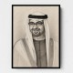 Sheikh Mohammed Bin Zayed Al Nahyan 1 Pencil Sketch Style Portrait