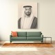 Sheikh Mohammed Bin Zayed Al Nahyan Pencil Sketch Style Portrait