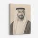 Sheikh Mohammed Bin Zayed Al Nahyan Pencil Sketch Style Portrait