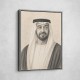 Sheikh Mohammed Bin Zayed Al Nahyan Pencil Sketch Style Portrait