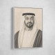 Sheikh Mohammed Bin Zayed Al Nahyan Pencil Sketch Style Portrait
