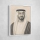 Sheikh Mohammed Bin Zayed Al Nahyan Pencil Sketch Style Portrait
