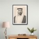 Sheikh Mohammed Bin Zayed Al Nahyan Pencil Sketch Style Portrait