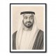 Sheikh Mohammed Bin Zayed Al Nahyan Pencil Sketch Style Portrait