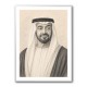 Sheikh Mohammed Bin Zayed Al Nahyan Pencil Sketch Style Portrait