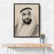Sheikh Zayed Bin Sultan Al Nahyan Pencil Sketch Style Portrait