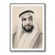 Sheikh Zayed Bin Sultan Al Nahyan Pencil Sketch Style Portrait