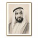 Sheikh Zayed Bin Sultan Al Nahyan Pencil Sketch Style Portrait