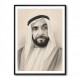 Sheikh Zayed Bin Sultan Al Nahyan Pencil Sketch Style Portrait