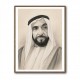 Sheikh Zayed Bin Sultan Al Nahyan Pencil Sketch Style Portrait