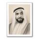 Sheikh Zayed Bin Sultan Al Nahyan Pencil Sketch Style Portrait