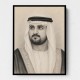 Sheikh Maktoum Bin Mohammed Bin Rashid Al Maktoum Pencil Sketch Style Portait
