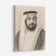 Sheikh Khalifa Bin Zayed Al Nahyan Pencil Sketch Style Portait