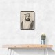 Sheikh Khalifa Bin Zayed Al Nahyan Pencil Sketch Style Portait