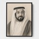 Sheikh Khalifa Bin Zayed Al Nahyan Pencil Sketch Style Portait