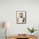 Sheikh Khalifa Bin Zayed Al Nahyan Pencil Sketch Style Portait