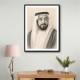 Sheikh Khalifa Bin Zayed Al Nahyan Pencil Sketch Style Portait