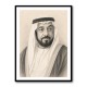 Sheikh Khalifa Bin Zayed Al Nahyan Pencil Sketch Style Portait