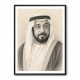 Sheikh Khalifa Bin Zayed Al Nahyan Pencil Sketch Style Portait