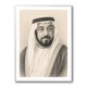 Sheikh Khalifa Bin Zayed Al Nahyan Pencil Sketch Style Portait