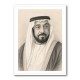 Sheikh Khalifa Bin Zayed Al Nahyan Pencil Sketch Style Portait