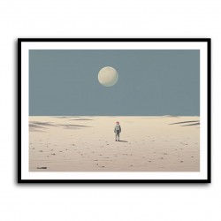 Astronaut Walking On The Moon