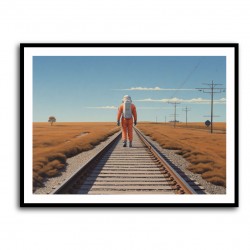 Astronaut On The Tracks