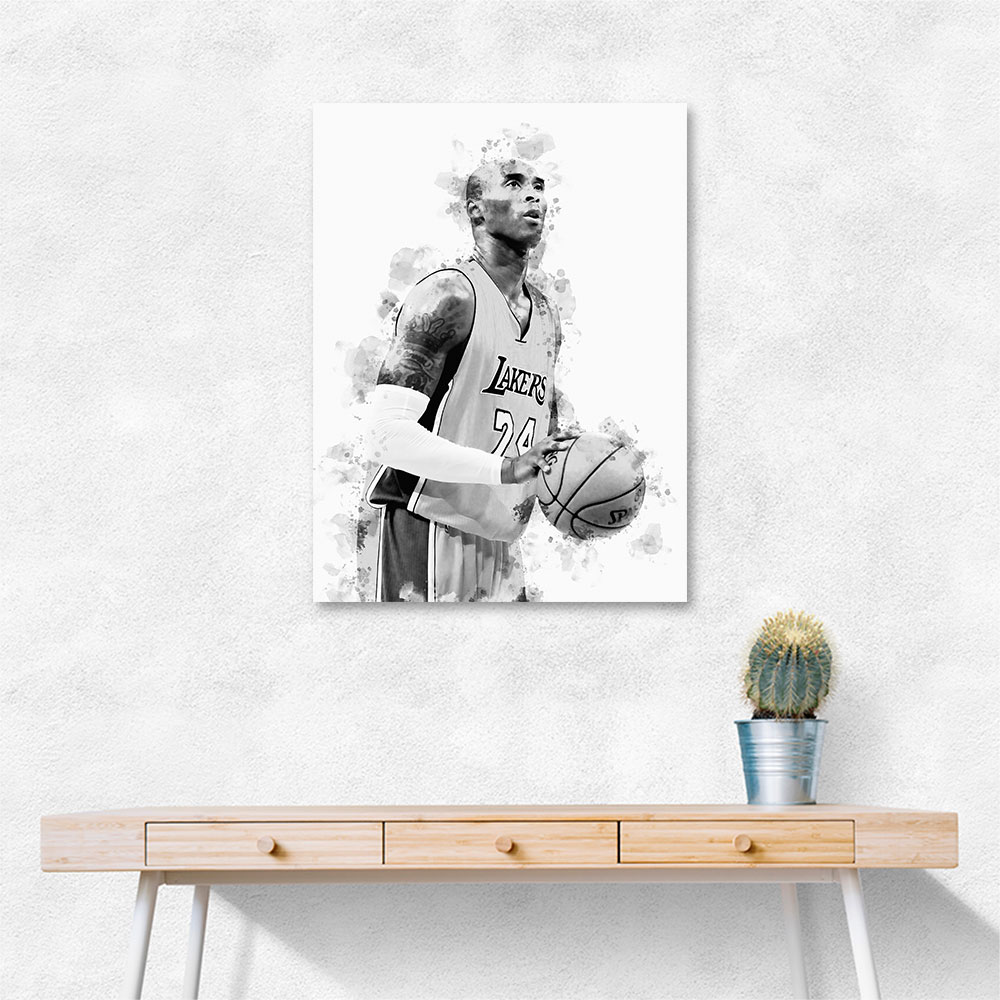 Kobe Bryant Mono Abstract