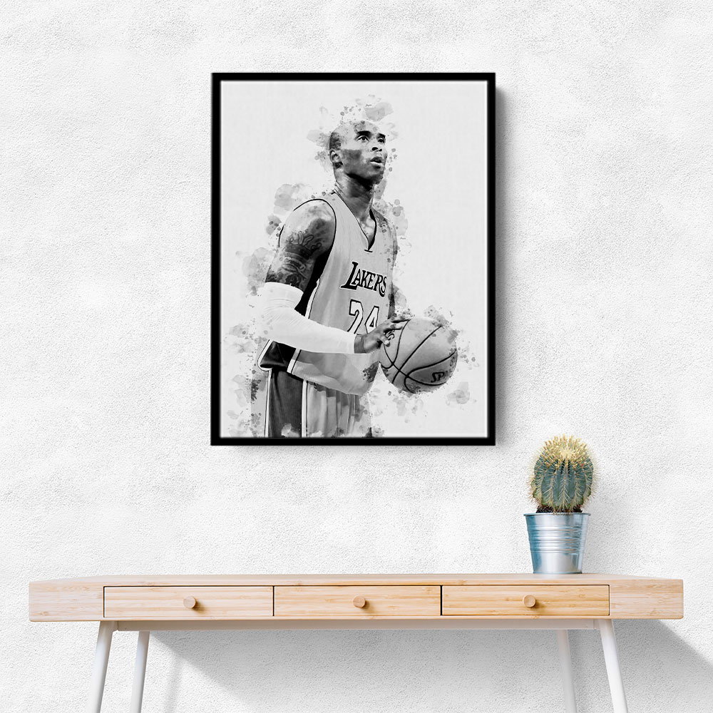 Kobe Bryant Mono Abstract