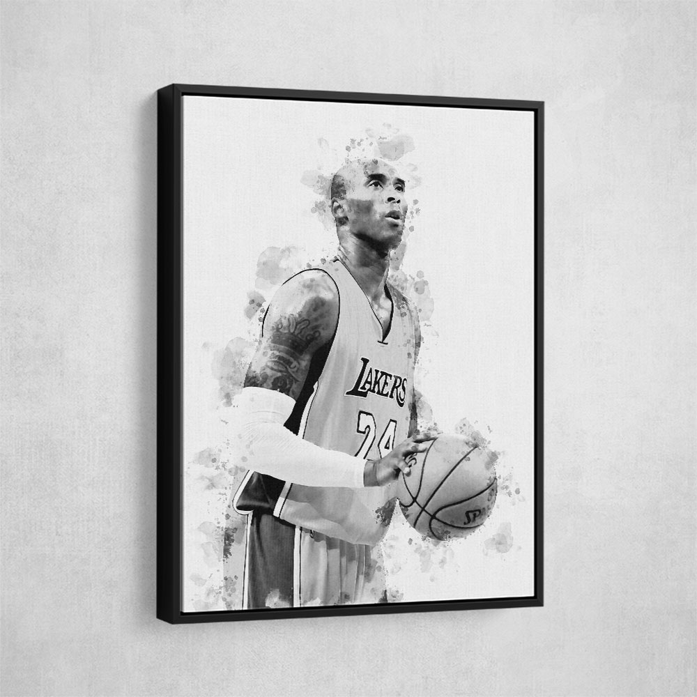 Kobe Bryant Mono Abstract