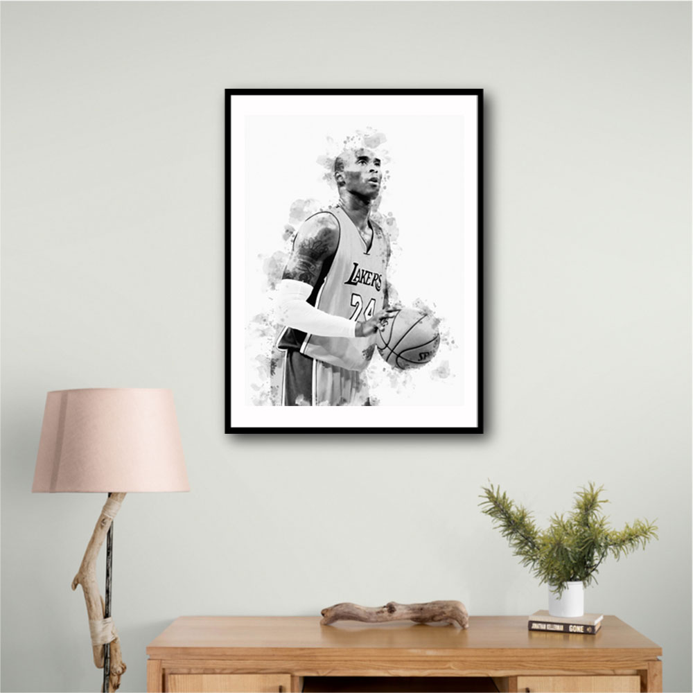 Kobe Bryant Mono Abstract