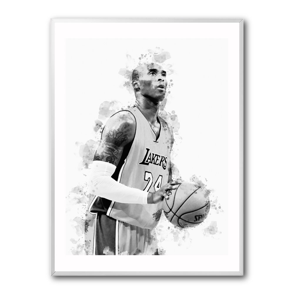 Kobe Bryant Mono Abstract