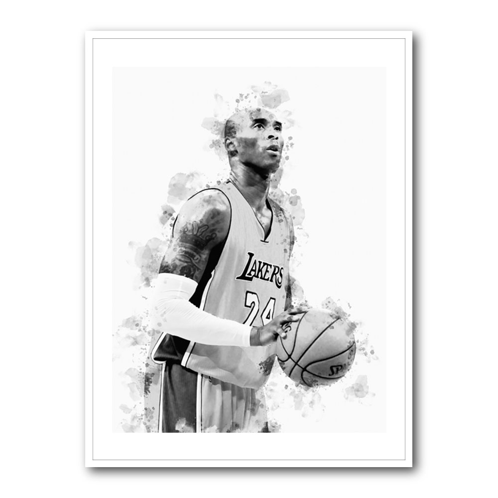 Kobe Bryant Mono Abstract