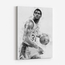 Magic Johnson Mono Abstract