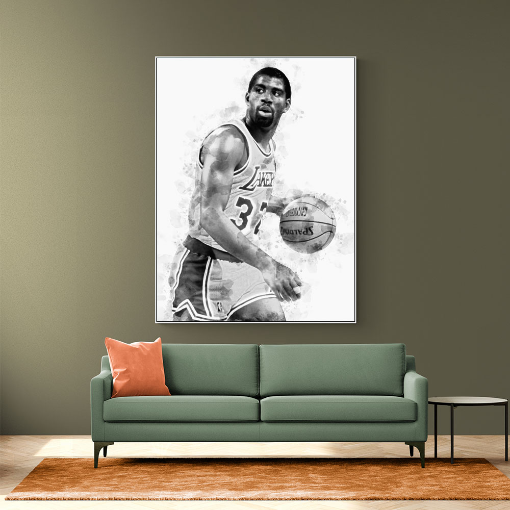 Magic Johnson Mono Abstract Magic Johnson Mono Abstract