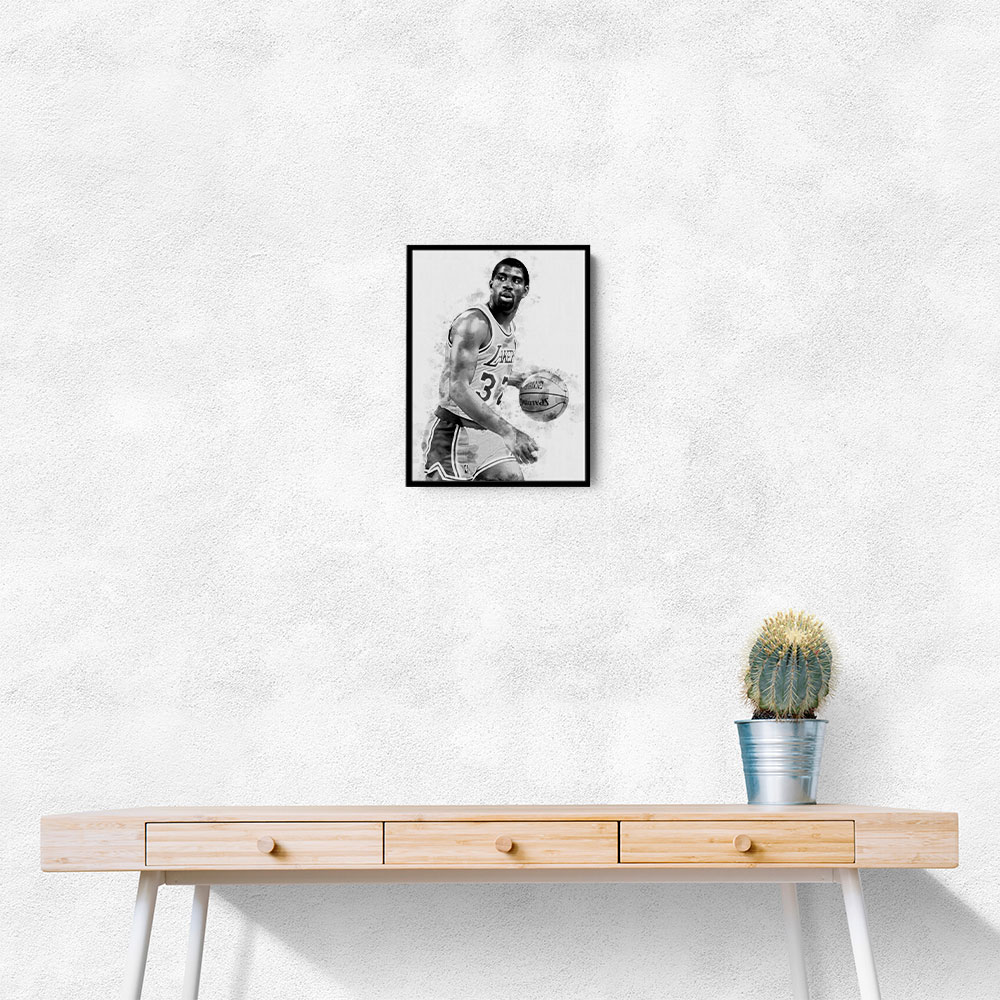 Magic Johnson Mono Abstract Magic Johnson Mono Abstract