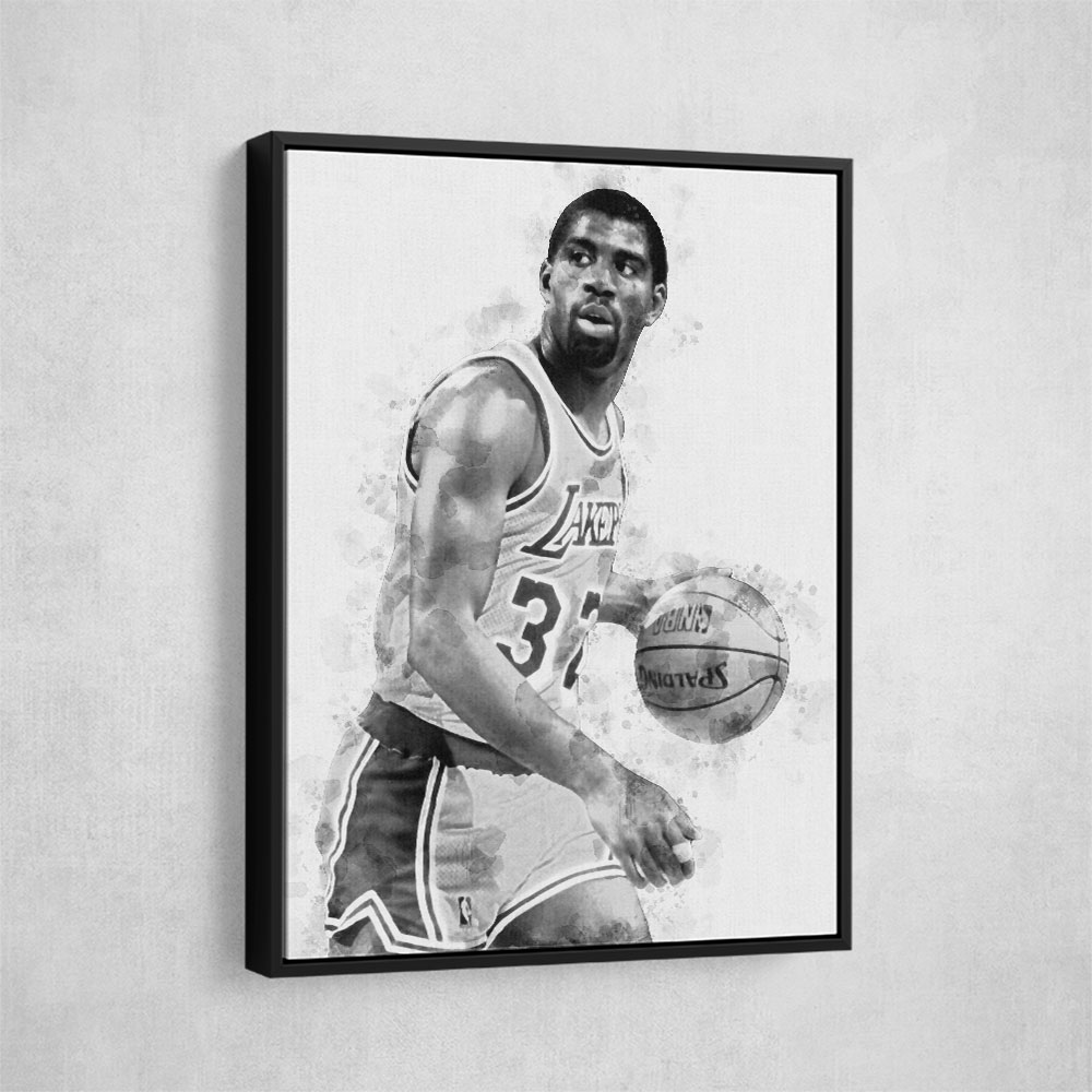 Magic Johnson Mono Abstract Magic Johnson Mono Abstract