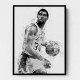 Magic Johnson Mono Abstract