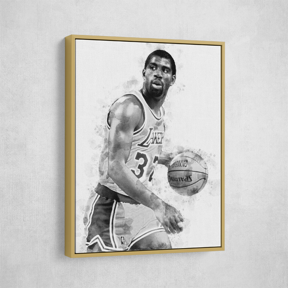 Magic Johnson Mono Abstract Magic Johnson Mono Abstract