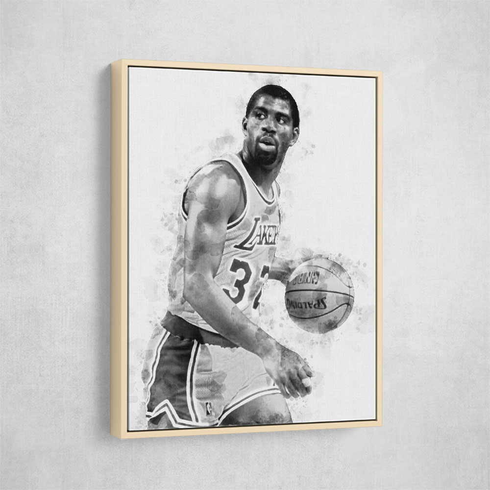 Magic Johnson Mono Abstract Magic Johnson Mono Abstract