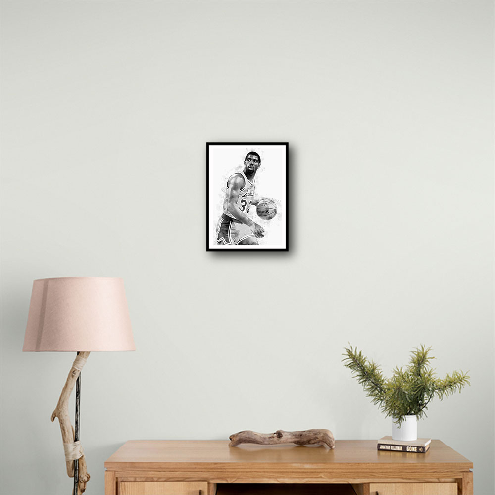 Magic Johnson Mono Abstract Magic Johnson Mono Abstract