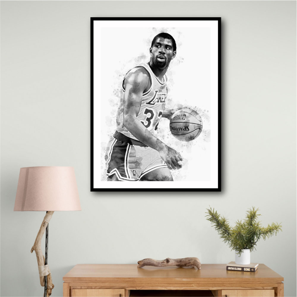 Magic Johnson Mono Abstract Magic Johnson Mono Abstract