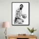 Magic Johnson Mono Abstract