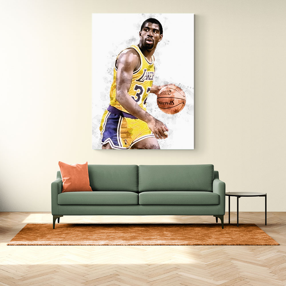 Magic Johnson Abstract