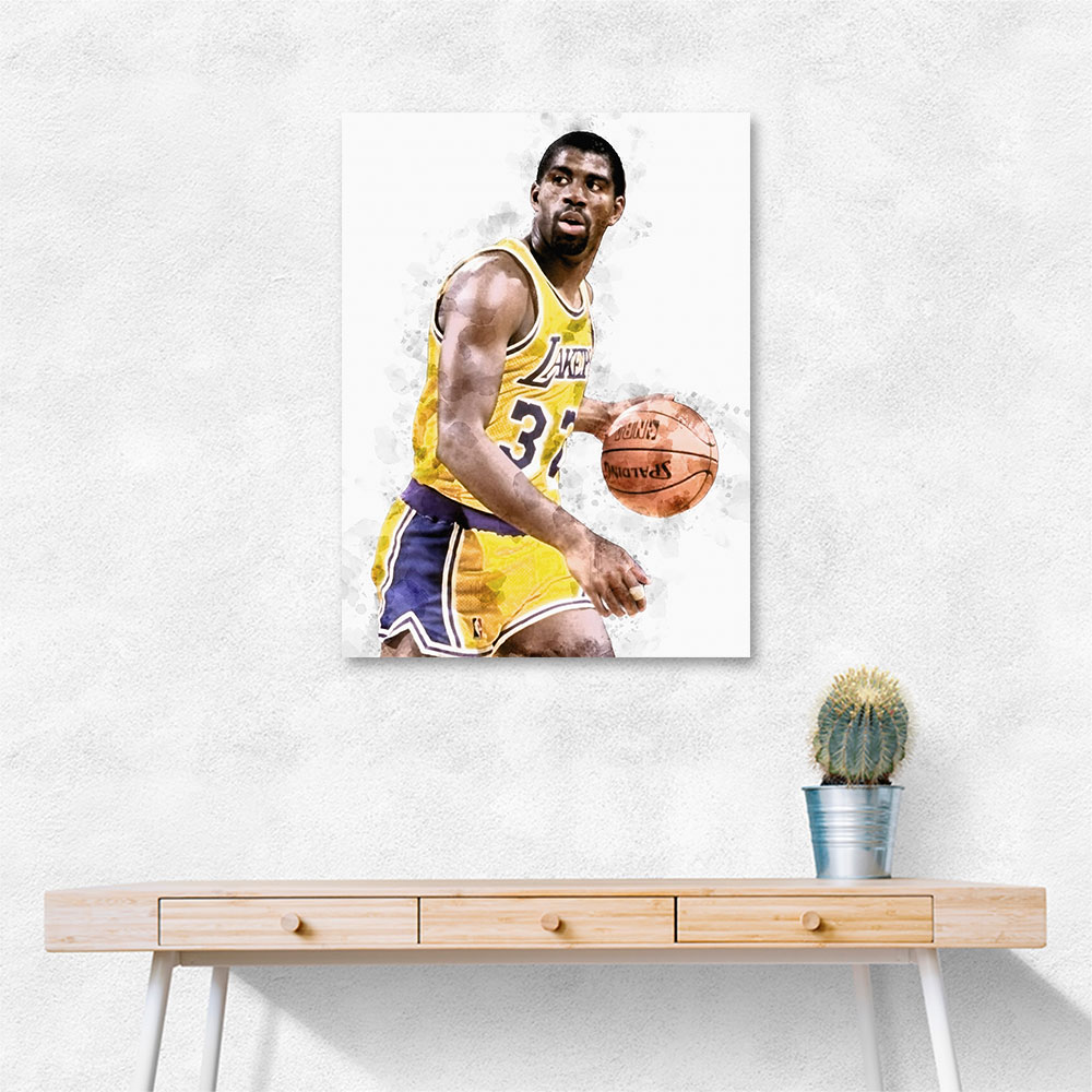 Magic Johnson Abstract