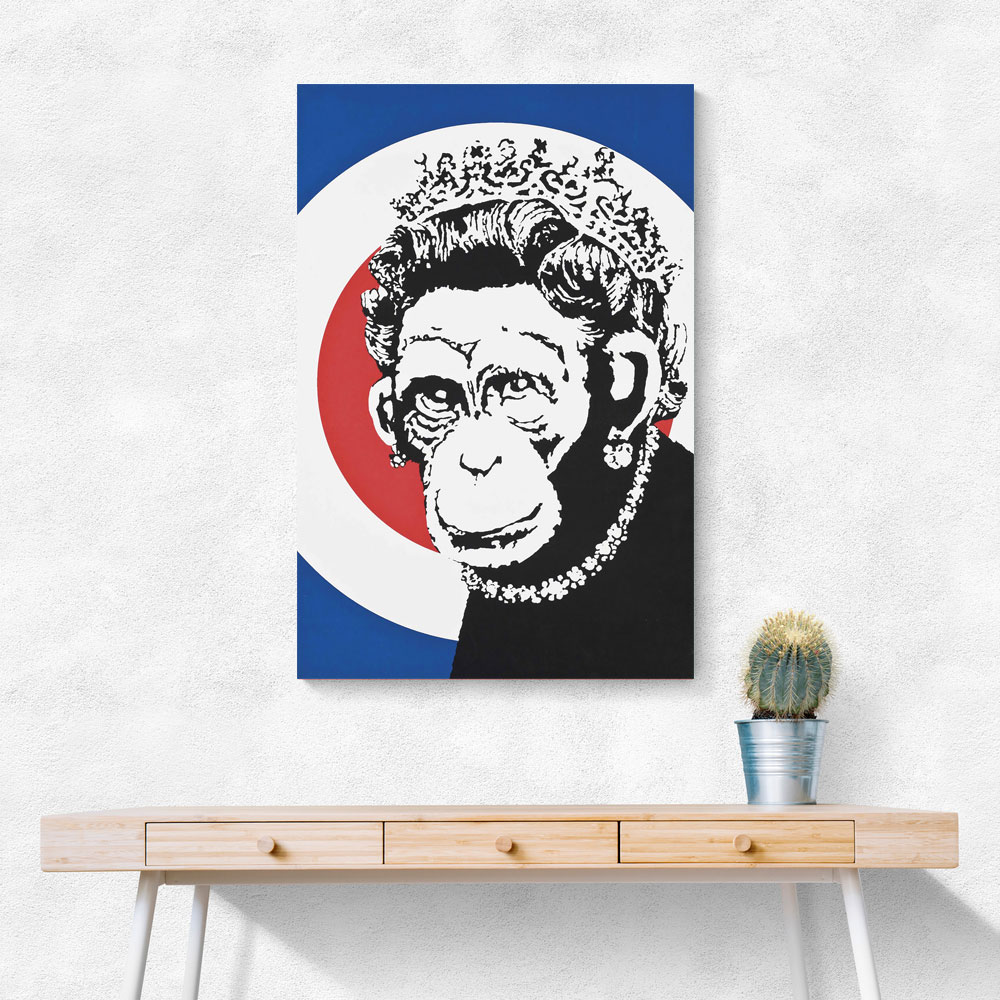 Banksy Monkey Queen