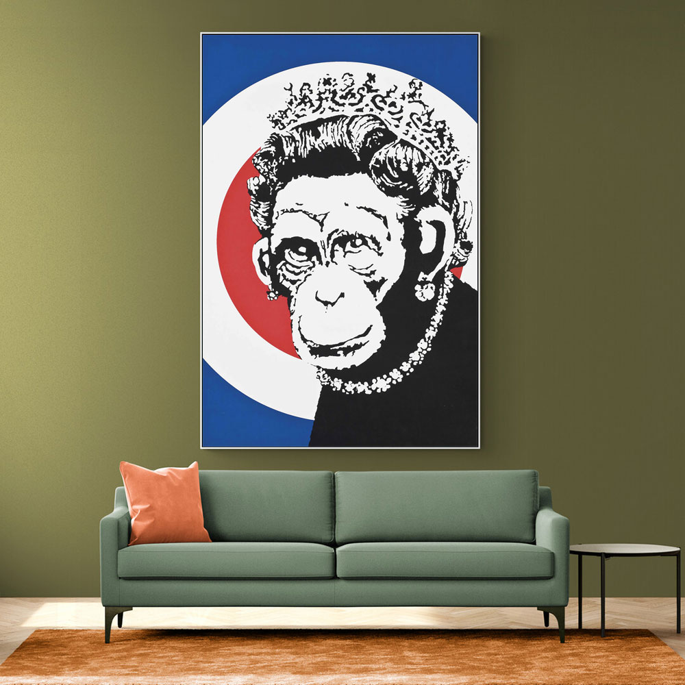 Banksy Monkey Queen