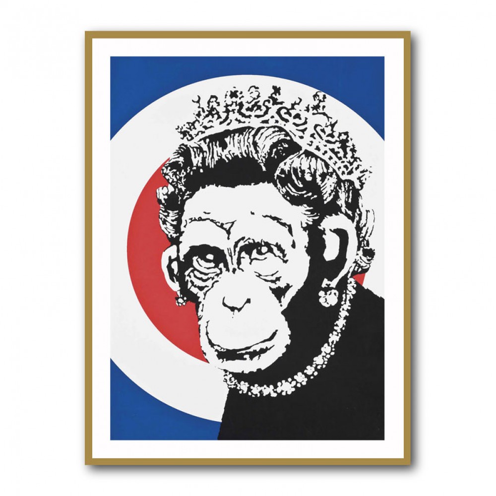 Banksy Monkey Queen