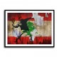 Banksy Flower Thrower Lebanese Flag